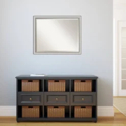 31" X 25" Beveled Salon Silver Narrow Wall Mirror - Amanti Art -Home Improvement Store GUEST 1c8907b0 df24 486a a5c0 62eaf2aaec03
