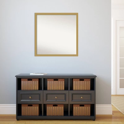 28" X 28" Non-Beveled Grace Brushed Gold Narrow Wall Mirror - Amanti Art 9 28" X 28" Non-Beveled Grace Brushed Gold Narrow Wall Mirror - Amanti Art - Image 7