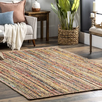 NuLOOM Aleen Bohemian Cotton/Jute Area Rug 10 NuLOOM Aleen Bohemian Cotton/Jute Area Rug - Image 8