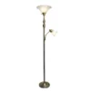 Torchiere Floor Lamp With Reading Light And Marble Glass Shade Antique Brass - Lalia Home 1 Torchiere Floor Lamp With Reading Light And Marble Glass Shade Antique Brass - Lalia Home -Home Improvement Store GUEST 1fd218a7 10b7 445c b876 c9c0fe75d50b