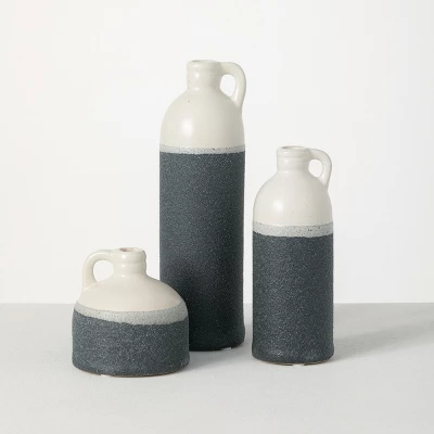 Sullivans Set Of 3 Bottle Vases 10"H, 7.5"H & 4"H 13 Sullivans Set Of 3 Bottle Vases 10"H, 7.5"H & 4"H - Image 11