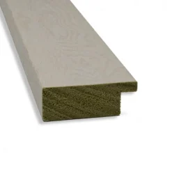 30" X 30" Non-Beveled Rustic Plank White Narrow Bathroom Wall Mirror - Amanti Art