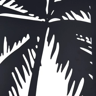 Lone Palm II Laser Cut Metal Wall Art Black - StyleCraft 6 Lone Palm II Laser Cut Metal Wall Art Black - StyleCraft - Image 4