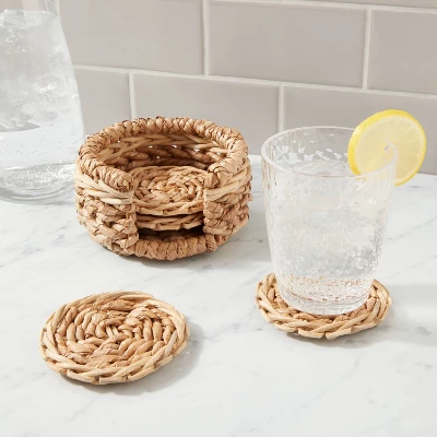 4pk Seagrass Coasters With Holder - Threshold™ 3 4pk Seagrass Coasters With Holder - Threshold™
