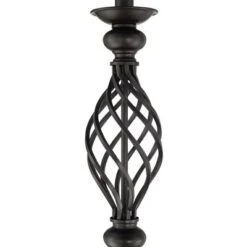 Franklin Iron Works Annie Rustic Floor Lamp Standing 63" Tall Bronze Iron Scroll Cream Hardback Drum Shade For Living Room Bedroom Office House Home -Home Improvement Store GUEST 2a8e9c42 5397 4e40 8ee9 21cb0b813d5c