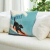 18"x18" Pool Side Surfing Indoor/Outdoor Square Throw Pillow Blue - Liora Manne -Home Improvement Store GUEST 2b67a3c5 0161 4a93 a800 166b4f2b4e08