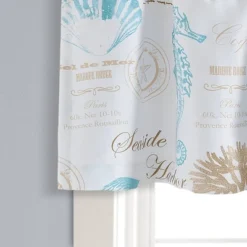 52"x18" Harbor Life Window Valance Blue - Lush Décor -Home Improvement Store GUEST 2c982ecb 9bc8 4612 b075 488cfebccf0c