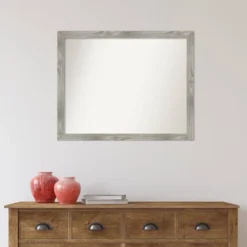 31" X 25" Non-Beveled Dove Gray Wash Square Wall Mirror - Amanti Art 15 31" X 25" Non-Beveled Dove Gray Wash Square Wall Mirror - Amanti Art -Home Improvement Store GUEST 2ccc4ef1 e4c9 457b 939a 5778a98bb57a