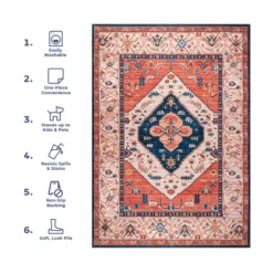 NuLOOM Carolyn Machine Washable Motif Area Rug -Home Improvement Store GUEST 2cd647f9 d734 485c ae58 55bebad56e8a