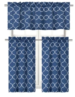 Kate Aurora Shabby Lattice Cotton Blend Kitchen Curtain Tier & Valance Set -Home Improvement Store GUEST 2d6609fc eb95 43df 96e3 95f92de54b80