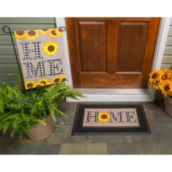 Evergreen Sunflower Home Sassafras Indoor Outdoor Switch Doormat 1'10"x10" Multicolored -Home Improvement Store GUEST 2ffea0e9 20d2 4f6d a5ed 2bd91046ca6d