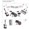 Lambs & Ivy Rock Star Musical Instruments Wall Decals/Stickers - Drums/Guitar -Home Improvement Store GUEST 307deb34 20bd 4be6 9ca4 aa2631ef4921