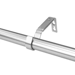 Decorative Drapery Curtain Rod With Crystal Square Finials Brushed Nickel - Lumi Home Furnishings -Home Improvement Store GUEST 30f5ecb9 3e25 4d83 bcb1 88602cc6a7cc