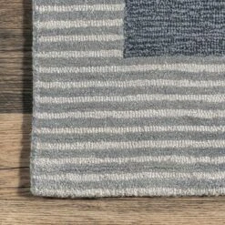 Shelley Abstract Striped Wool Area Rug -Home Improvement Store GUEST 3120db87 6ae8 4522 8482 1e9c7949cb37