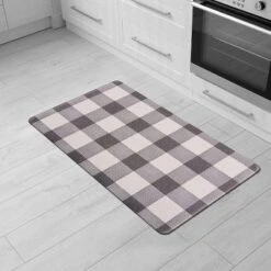 World Rug Gallery Checkered Plaid Anti-Fatigue Standing Mat -Home Improvement Store GUEST 3451f16c c9f8 4238 9f9a dcb7f9e83d46