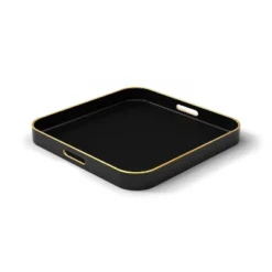 American Atelier Square Tray With Gold Trimming & Handles -Home Improvement Store GUEST 35363c0f 07ea 4b9f 9daa cd1b27cbc4fb