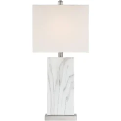 360 Lighting Connie Modern Table Lamps 25" High Set Of 2 White Faux Marble With USB Charging Ports Rectangular Shade For Living Room Office Desk House 15 360 Lighting Connie Modern Table Lamps 25" High Set Of 2 White Faux Marble With USB Charging Ports Rectangular Shade For Living Room Office Desk House -Home Improvement Store GUEST 37795851 a560 44cb afbb 0dd0945ddc0c