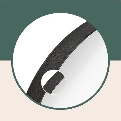 Hamilton Hills 24" X 36" Arched Top Corner Mirror With Black Frame 3 Hamilton Hills 24" X 36" Arched Top Corner Mirror With Black Frame