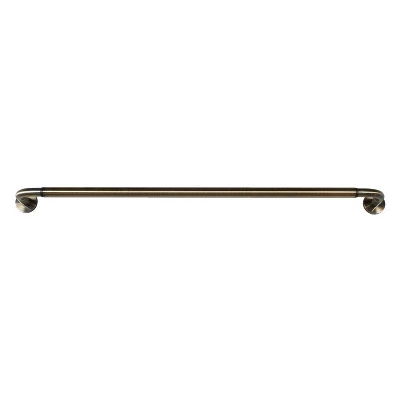 Adjustable Privacy Wraparound Rod Set 7/8" Diameter Antique Brass By Versailles 4 Adjustable Privacy Wraparound Rod Set 7/8" Diameter Antique Brass By Versailles - Image 2