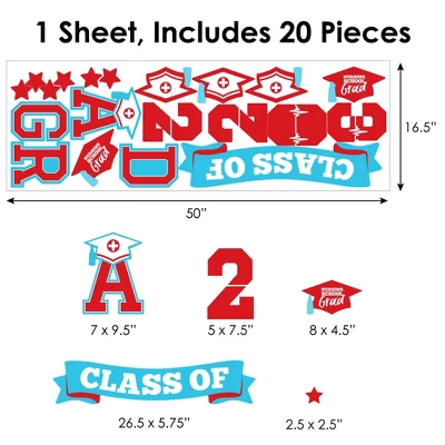 Big Dot Of Happiness Nurse Class Of 2023 Graduation Party Wall Decals Set Of 20 8 Big Dot Of Happiness Nurse Class Of 2023 Graduation Party Wall Decals Set Of 20 - Image 6