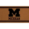 Evergreen University Of Michigan Logo Turf Mat, Brown- 28 X 16 Inches Indoor Outdoor Doormat