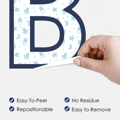 Big Dot Of Happiness It's A Boy - Peel And Stick Blue Baby Shower Standard Banner Wall Decals - Baby 5 Big Dot Of Happiness It's A Boy - Peel And Stick Blue Baby Shower Standard Banner Wall Decals - Baby - Image 3