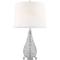 360 Lighting Sergio Modern Accent Table Lamps 23 1/2" High Set Of 2 Acrylic Chrome USB Charging Port White Drum For Bedroom Living Room Bedside Desk 17 360 Lighting Sergio Modern Accent Table Lamps 23 1/2" High Set Of 2 Acrylic Chrome USB Charging Port White Drum For Bedroom Living Room Bedside Desk -Home Improvement Store GUEST 3d608808 3ba7 4e26 a7d0 3bc2d1e50e10