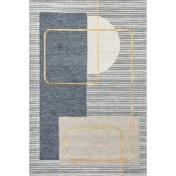 Shelley Abstract Striped Wool Area Rug -Home Improvement Store GUEST 3ef9bb0e 748f 43a0 8556 462603760022