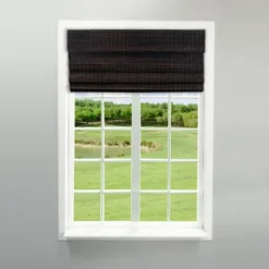 Radiance Newport 23x64-in Cordless Espresso Roman Shade