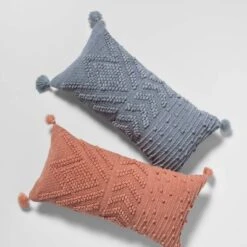 Oversize Embroidered Textured Lumbar Throw Pillow - Opalhouse™ -Home Improvement Store GUEST 412a54b4 ac2e 4867 9a69 457e185d6f3e