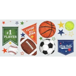 Sports Balls Peel And Stick Wall Decal - RoomMates