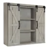 Decorative Wood Wall Storage Cabinet With 2 Sliding Barn Doors Rustic Gray - Kate & Laurel All Things Decor 2 Decorative Wood Wall Storage Cabinet With 2 Sliding Barn Doors Rustic Gray - Kate & Laurel All Things Decor -Home Improvement Store GUEST 4305a096 f95e 4f79 8927 c5c87af32efc