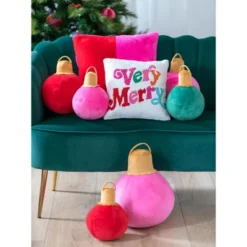 Shiraleah Pink Christmas Ornament Bauble Pillow, Small 13 Shiraleah Pink Christmas Ornament Bauble Pillow, Small -Home Improvement Store GUEST 43f5b111 90cd 4c3b 9608 6d07b92502cf