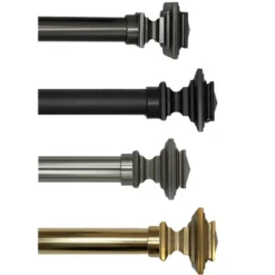 Linen Avenue Metal Square Single And Double Window Curtain Rod Set -Home Improvement Store GUEST 43f958bc d2d2 4f2a bacc fb5dab5c8139