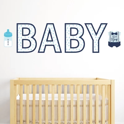 Big Dot Of Happiness It's A Boy - Peel And Stick Blue Baby Shower Standard Banner Wall Decals - Baby 3 Big Dot Of Happiness It's A Boy - Peel And Stick Blue Baby Shower Standard Banner Wall Decals - Baby