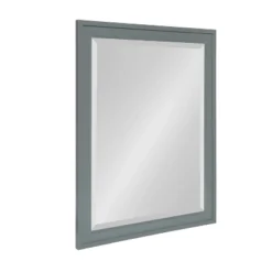 21.5" X 27.5" Bosc Rectangle Wall Mirror Gray - DesignOvation