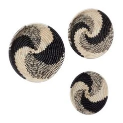 Bohemian Seagrass Plate Handmade Spiral Basket Wall Decor Set Of 3 Black - Olivia & May 11 Bohemian Seagrass Plate Handmade Spiral Basket Wall Decor Set Of 3 Black - Olivia & May -Home Improvement Store GUEST 47a8bcb9 3180 46ef 9859 29cc44cdc4ae