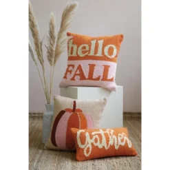 Shiraleah "Hello Fall" Pink And Orange Decorative Pillow -Home Improvement Store GUEST 4e58dbe4 532f 4d92 b40b b0d4fa5814be