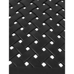 BIRDROCK HOME 24 X 36 Rubber Doormat With Basket Weave Design - Black -Home Improvement Store GUEST 4ec980a1 44e3 4f53 9526 390bf220eca9