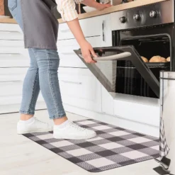 World Rug Gallery Checkered Plaid Anti-Fatigue Standing Mat -Home Improvement Store GUEST 5020ec19 bae3 4970 9b36 9e5f578129f3