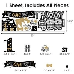 Big Dot Of Happiness 1st Birthday Little Mr. Onederful - Peel And Stick Boy First Birthday Party Decoration - Wall Decals Backdrop 13 Big Dot Of Happiness 1st Birthday Little Mr. Onederful - Peel And Stick Boy First Birthday Party Decoration - Wall Decals Backdrop -Home Improvement Store GUEST 522a9c88 270b 4aea b2f3 bdee5b4c9060