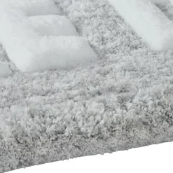 Kate Aurora Dorm Basics "Take It Off" Gray Typography Soft Tufted Oversized Bath Rug Runner - 2'x5' -Home Improvement Store GUEST 52fda1b4 2ee2 4984 980d 3b325d77166e