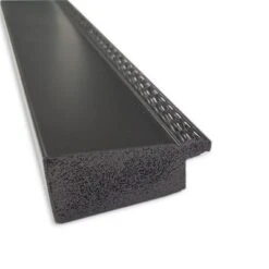 39" X 27" Non-Beveled Avon Black Wall Mirror - Amanti Art