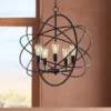 Franklin Iron Works Ellery Bronze Orb Foyer Pendant Chandelier 24 3/4" Wide Modern 5-Light LED Fixture For Dining Room House Kitchen Island Entryway -Home Improvement Store GUEST 54353b8a 41c5 470c 8c12 054f84f06423