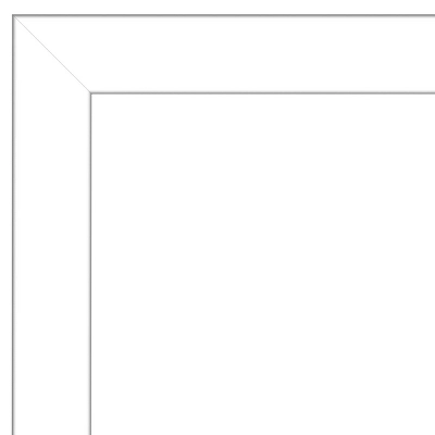 28" X 64" Wedge Framed Full Length Floor/Leaner Mirror White - Amanti Art 4 28" X 64" Wedge Framed Full Length Floor/Leaner Mirror White - Amanti Art - Image 2