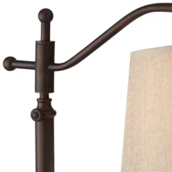 Regency Hill Downbridge Style Desk Table Lamp Adjustable Height 30.5" Tall Bronze Metal Tan Linen Look Shade For Living Room Bedroom Office -Home Improvement Store GUEST 56615abd 3bad 4ade aa50 29a15851b97a