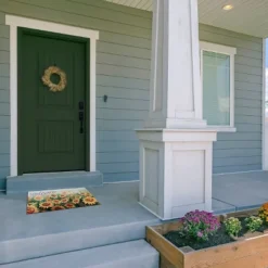 Kate Aurora Montauk Accents Country Farmhouse Sunflowers Welcome Outdoor Rubber Entrance Mat 18x30 - Sunflower Fields -Home Improvement Store GUEST 568cae87 5213 41c6 a048 41c78d2f73b3