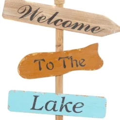 Wooden Paddle Novelty Canoe Oar Sign Wall Decor With Arrow And Stripe Patterns Multi Colored - Olivia & May 13 Wooden Paddle Novelty Canoe Oar Sign Wall Decor With Arrow And Stripe Patterns Multi Colored - Olivia & May -Home Improvement Store GUEST 58af6662 97de 43e5 ac36 9a6b1954aa07