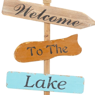 Wooden Paddle Novelty Canoe Oar Sign Wall Decor With Arrow And Stripe Patterns Multi Colored - Olivia & May 8 Wooden Paddle Novelty Canoe Oar Sign Wall Decor With Arrow And Stripe Patterns Multi Colored - Olivia & May - Image 6