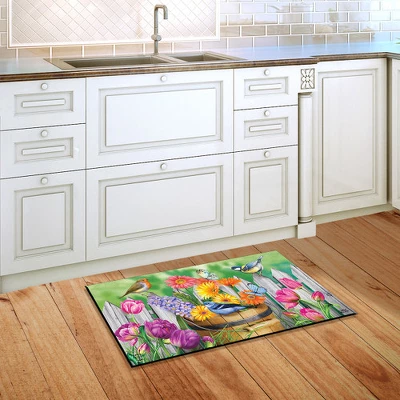 Birds And Blooms Spring Doormat Floral Indoor Outdoor 30" X 18" Briarwood Lane 5 Birds And Blooms Spring Doormat Floral Indoor Outdoor 30" X 18" Briarwood Lane - Image 3